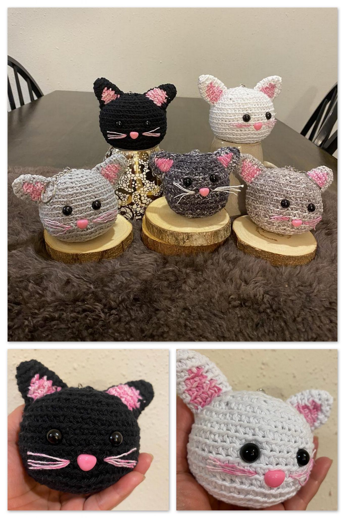 Amigurumi Mini Cat Keychain Free Pattern – Handmadecraft