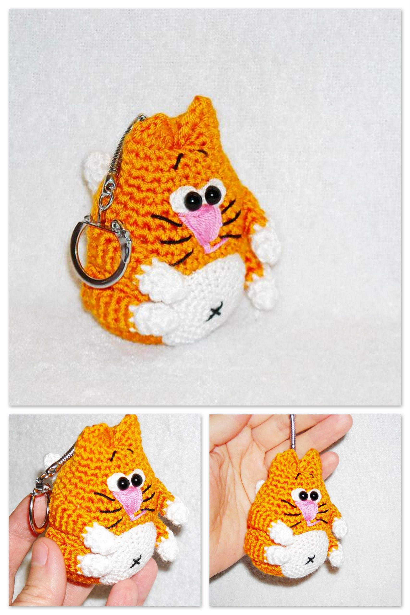 Amigurumi Mini Cat Keychain Free Pattern Handmadecraft