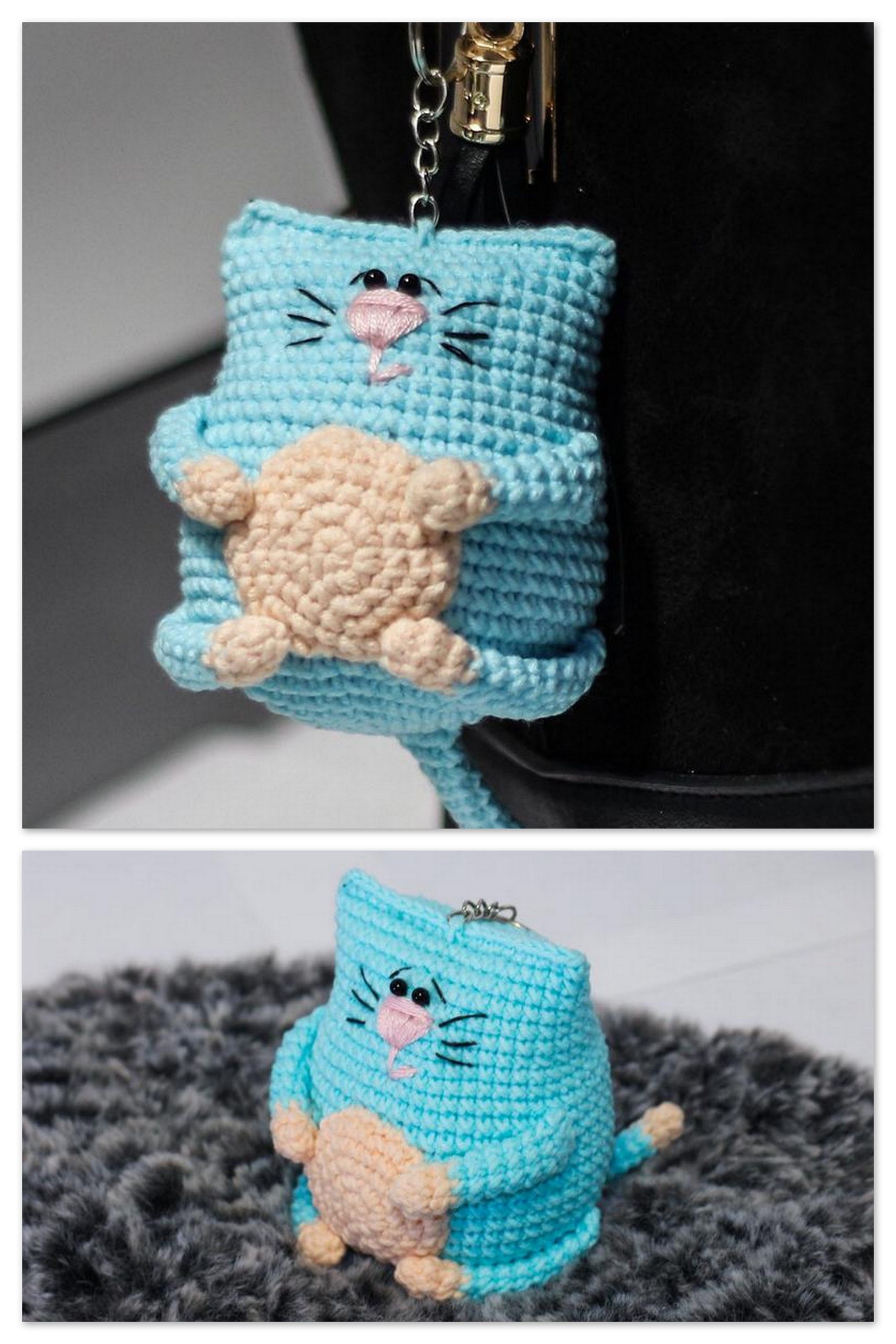 Amigurumi Mini Cat Keychain Free Pattern – Handmadecraft