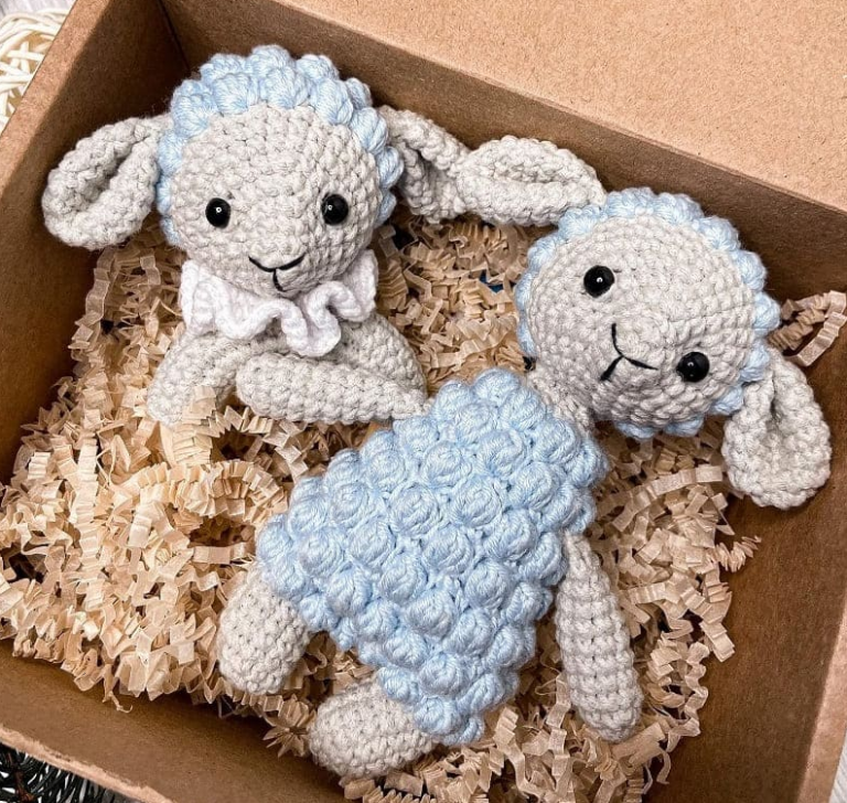 Amigurumi Lamb and Lamb Rattle Free Crochet Pattern Handmadecraft