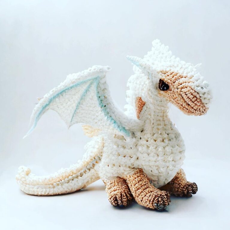 Amigurumi Cute Blue Dragon Free Pattern Handmadecraft