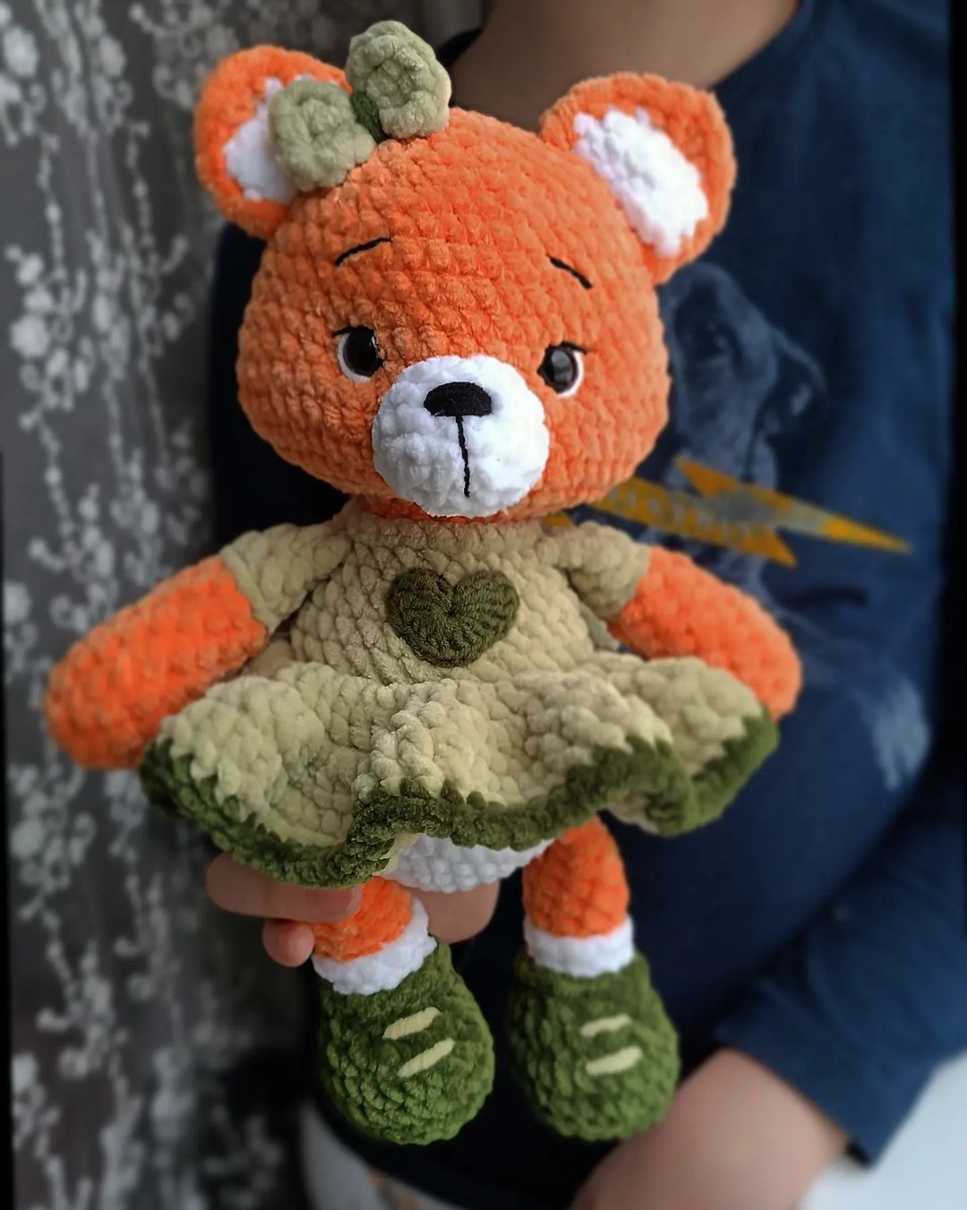 Fox In Amigurumi Dress Cute Free Crochet Pattern – Handmadecraft